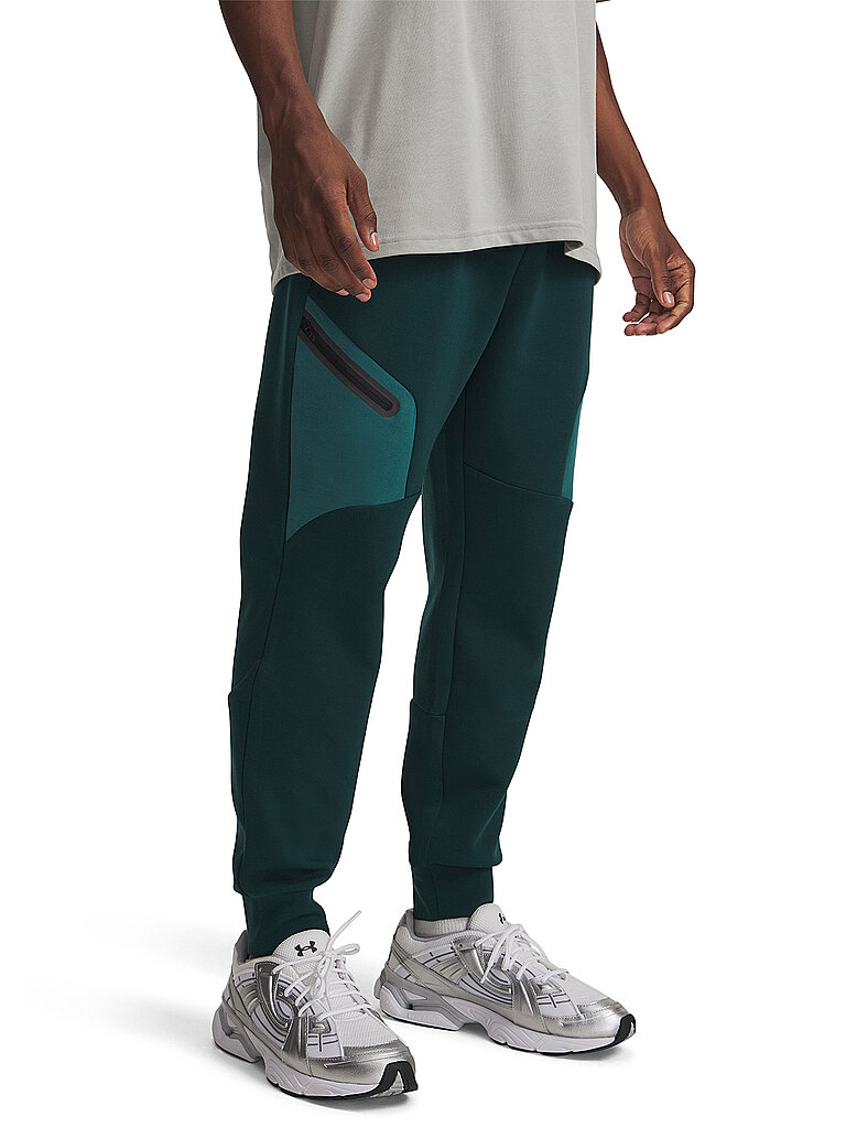UNDER ARMOUR Herren Jogginghose Unstoppable dunkelgrün | S